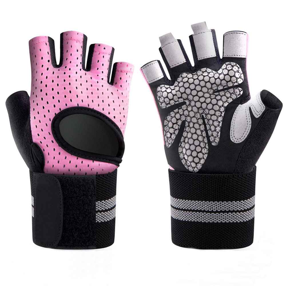 thumbnail interactive-video image 1 of MAKE-OR-BREAK Pro Weight Lifting Leather Gloves – Padded Grip, Long Strap, Men's Black 1 of 5